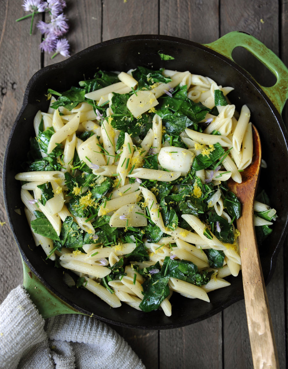 Citrus Collard and Turnip Pasta – Catenafarm