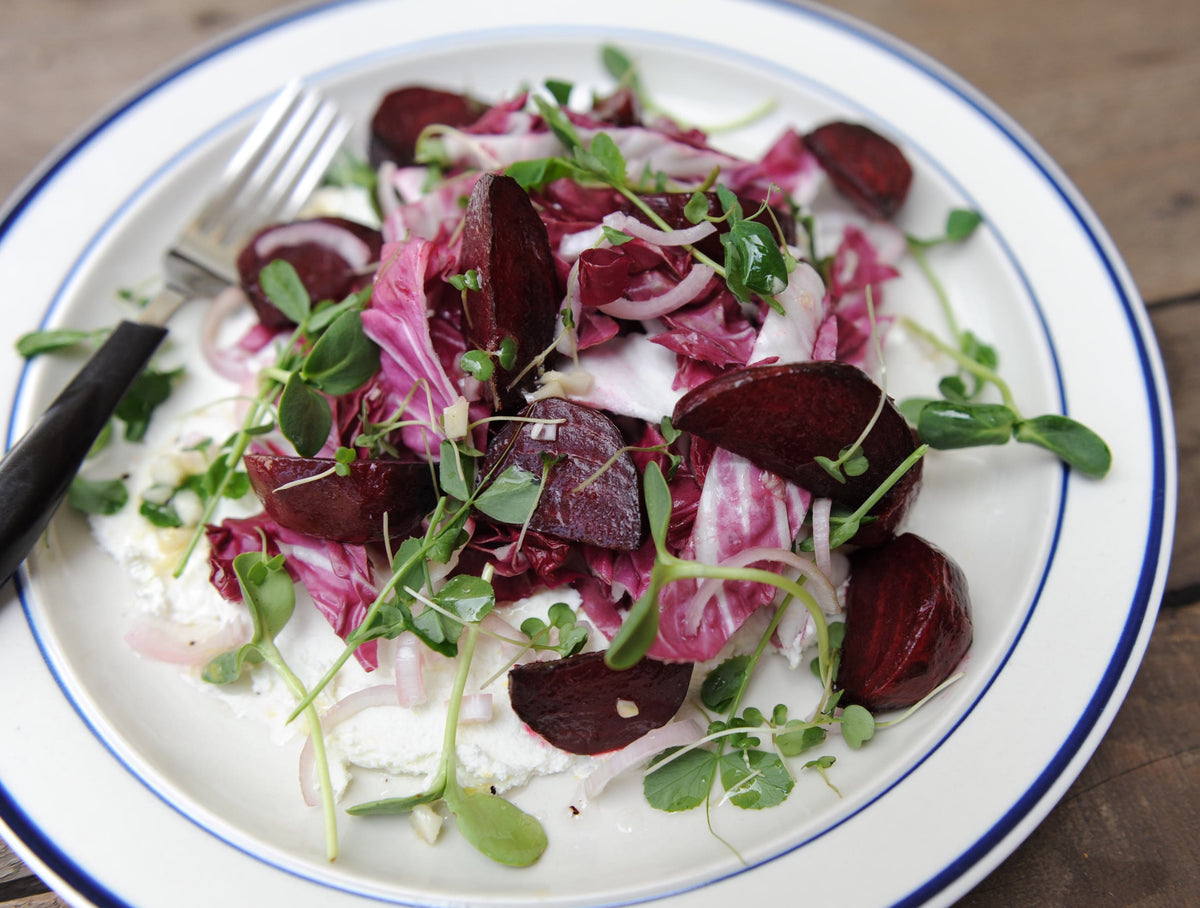 Roasted Beet + Radicchio Salad with Labneh
&ndash; Catenafarm