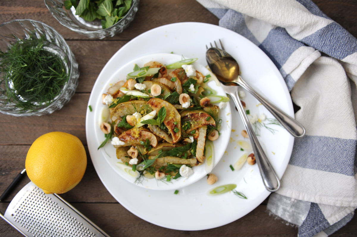 Grilled Apple + Fennel Salad from Food 52 – Catenafarm