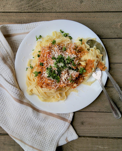 Tagliatelles bolognaises 