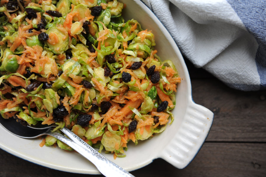 Salade simple à l'érable et aux choux de Bruxelles