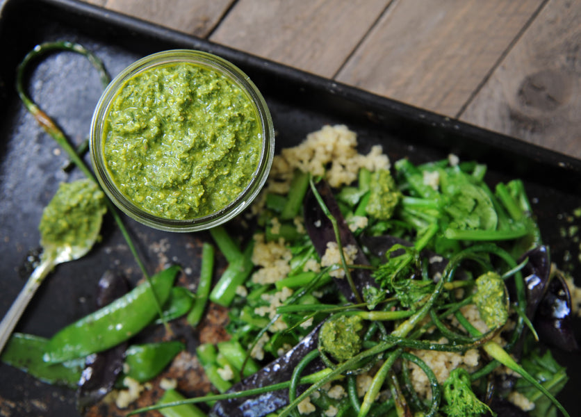 Pesto aux fleurs d'ail